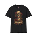 Memento Mori Skull T-Shirt - Hourglass & Roses graphic T-shirt product image 1