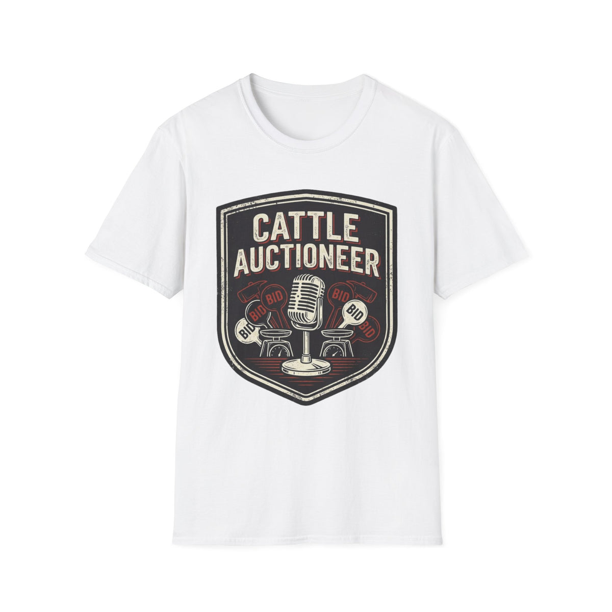 Cattle Auctioneer Rural Americana T-Shirt | It's Heritage Hoss
