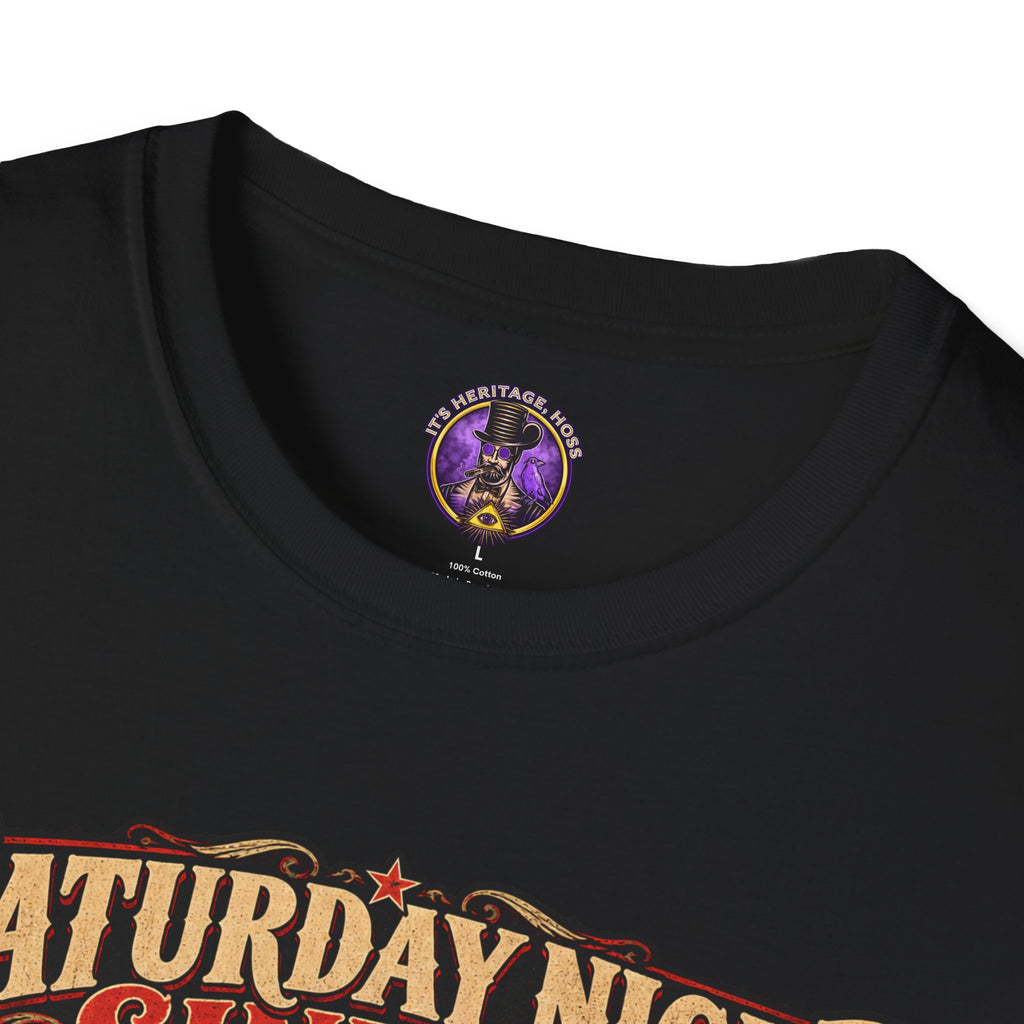 Saturday Sinner Sunday Singer T-Shirt | It's Heritage Hoss