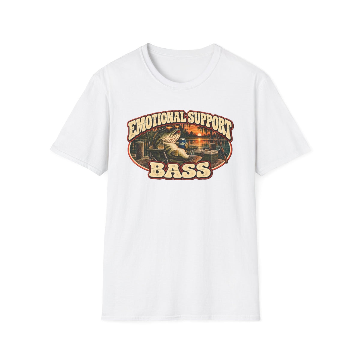Emotional Support Bass Vintage Fishing