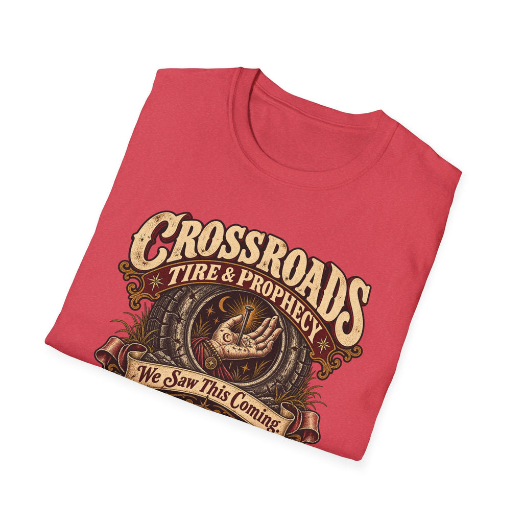 Crossroads Tire & Prophecy T-Shirt — Southern Surrealism