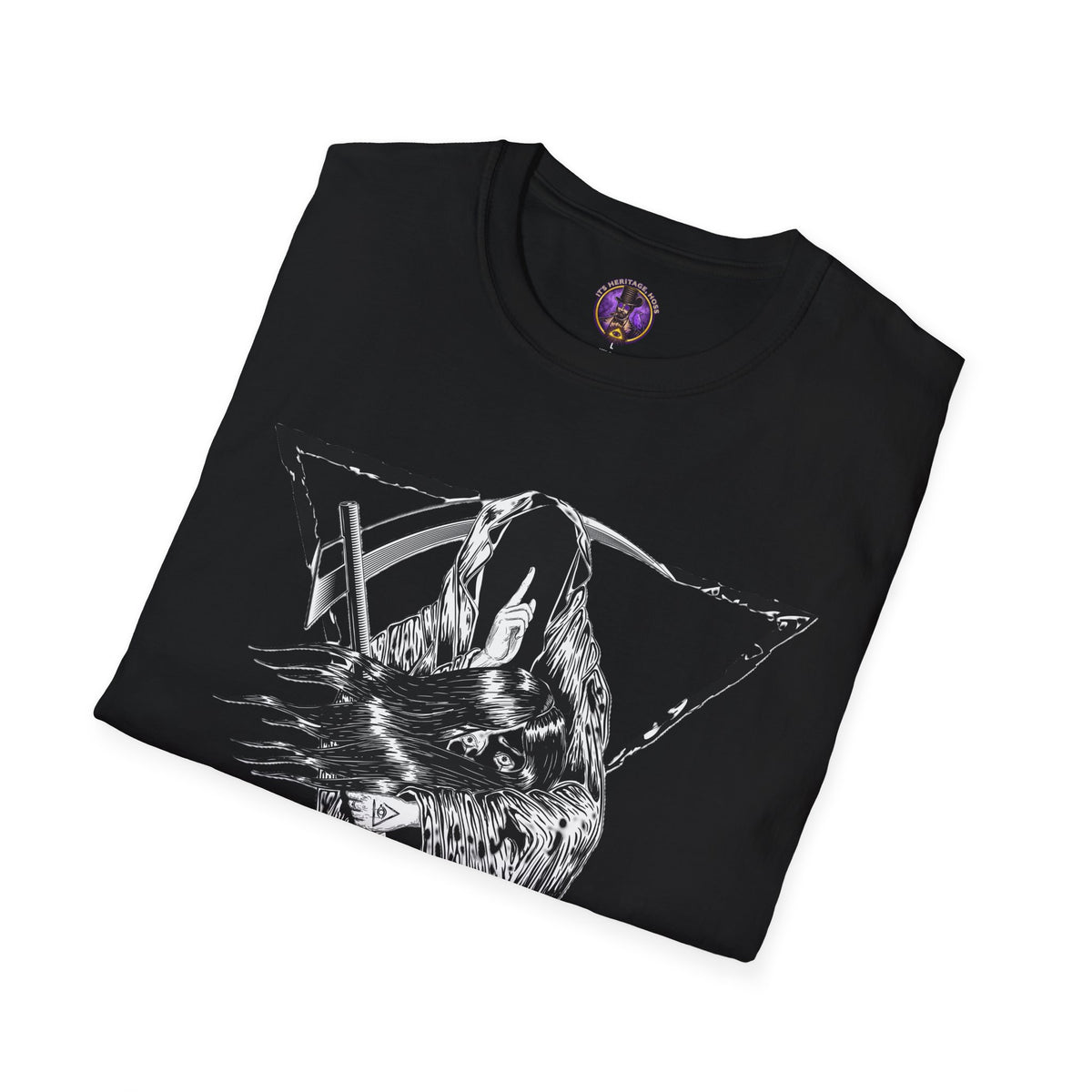 Wolf Head Triangle Graphic T-Shirt