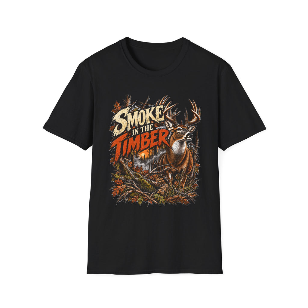 Smoke In The Timber Whitetail Deer Hunting Design