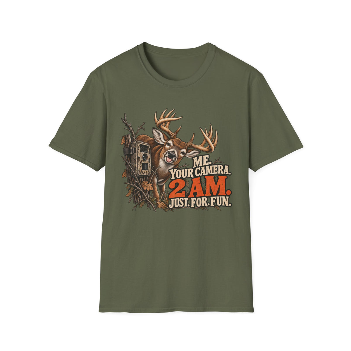 Me. Your Camera. 2 AM. Funny Whitetail Hunting Design