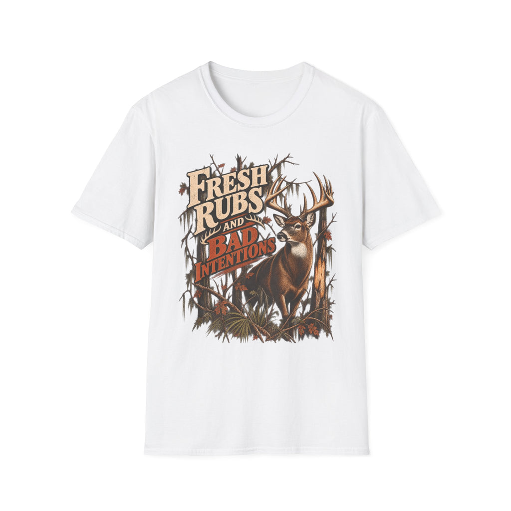 Fresh Rubs & Bad Intentions Whitetail Rut Hunting Design