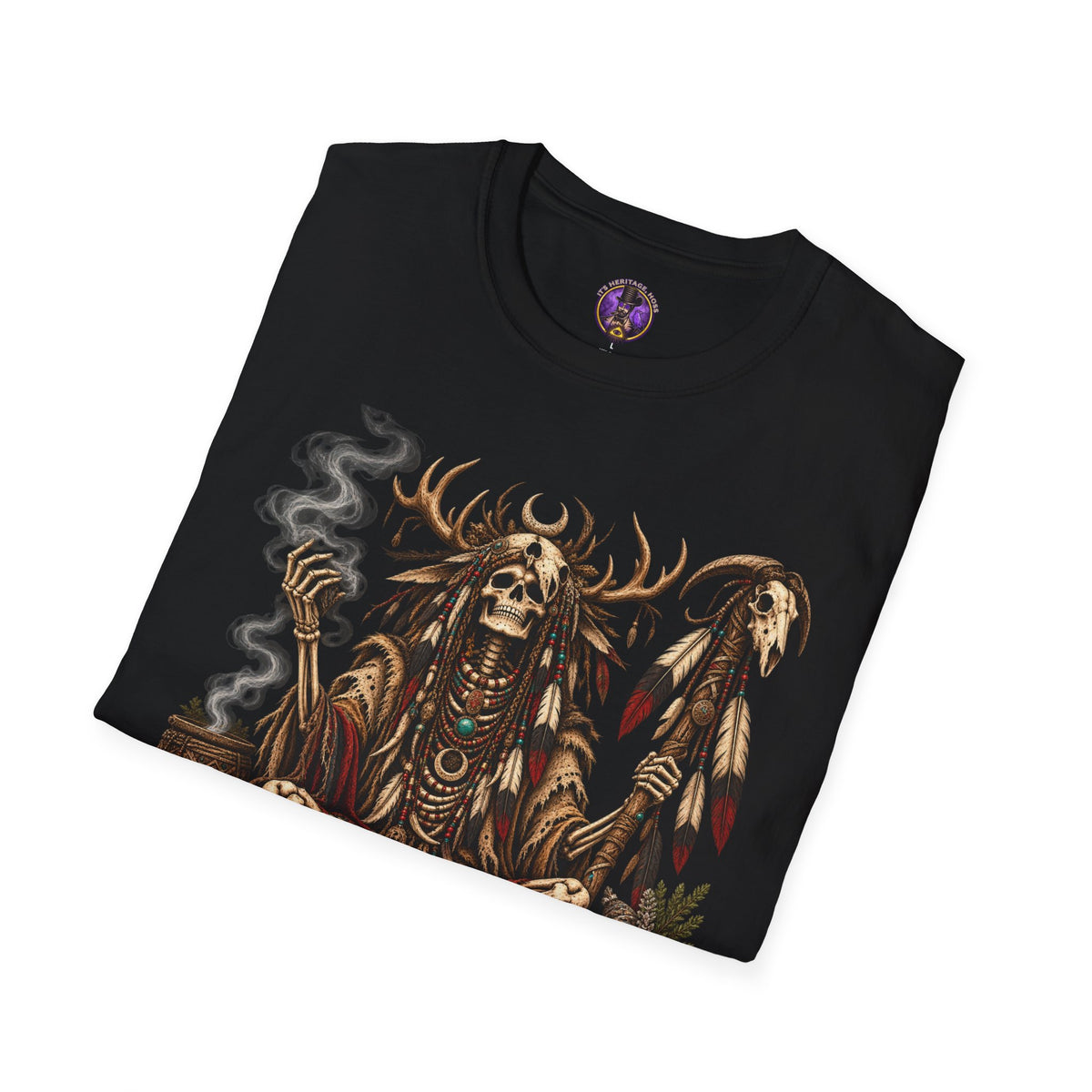 Shaman Skull Totem T-Shirt | It's Heritage Hoss