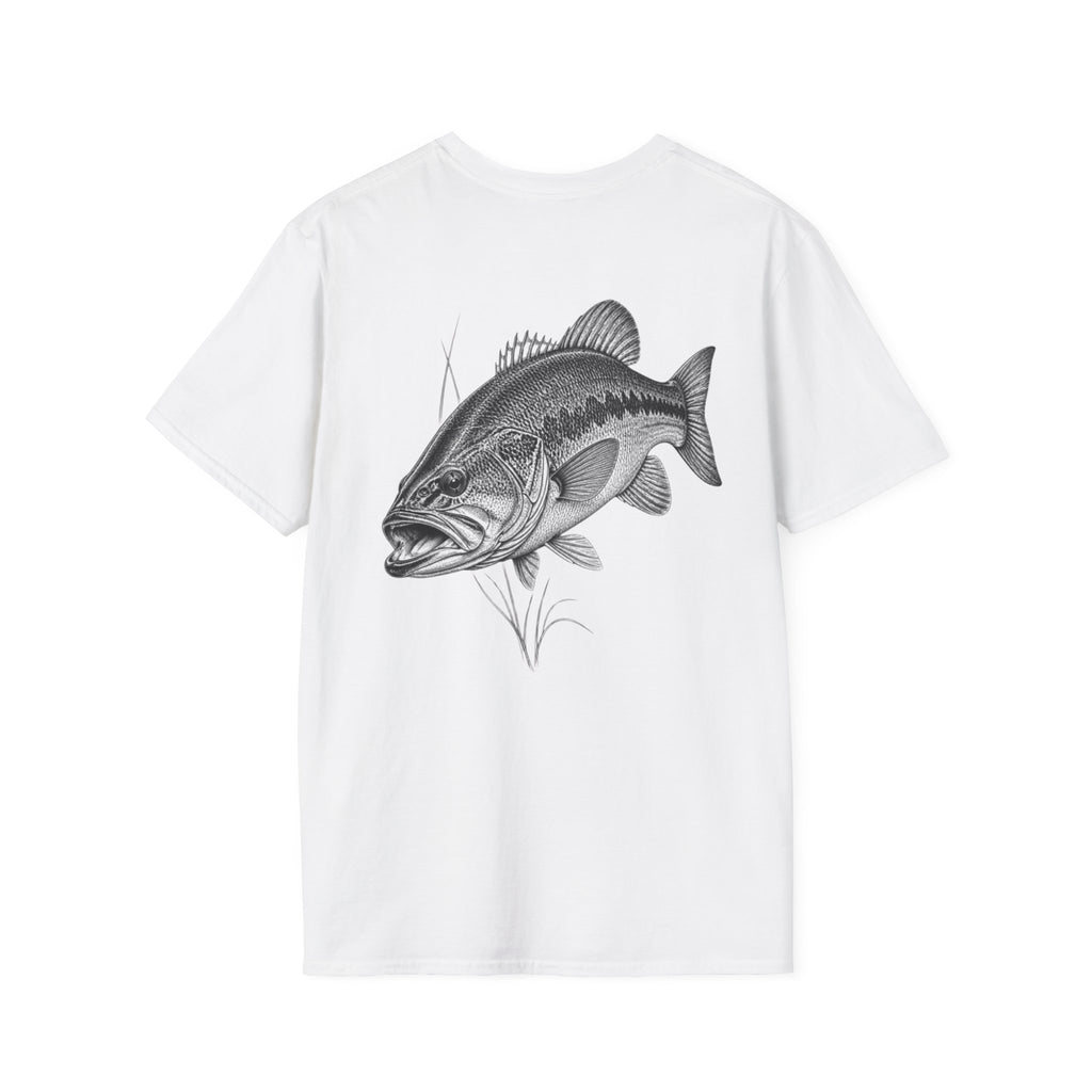Bass Fishing T-Shirt — Vintage Largemouth Bass Graphic Tee — product view 10