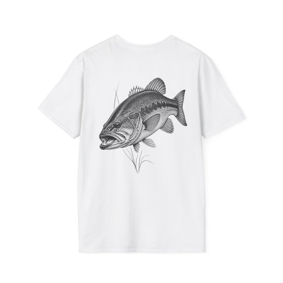 Bass Fishing T-Shirt — Vintage Largemouth Bass Graphic Tee — product view 10