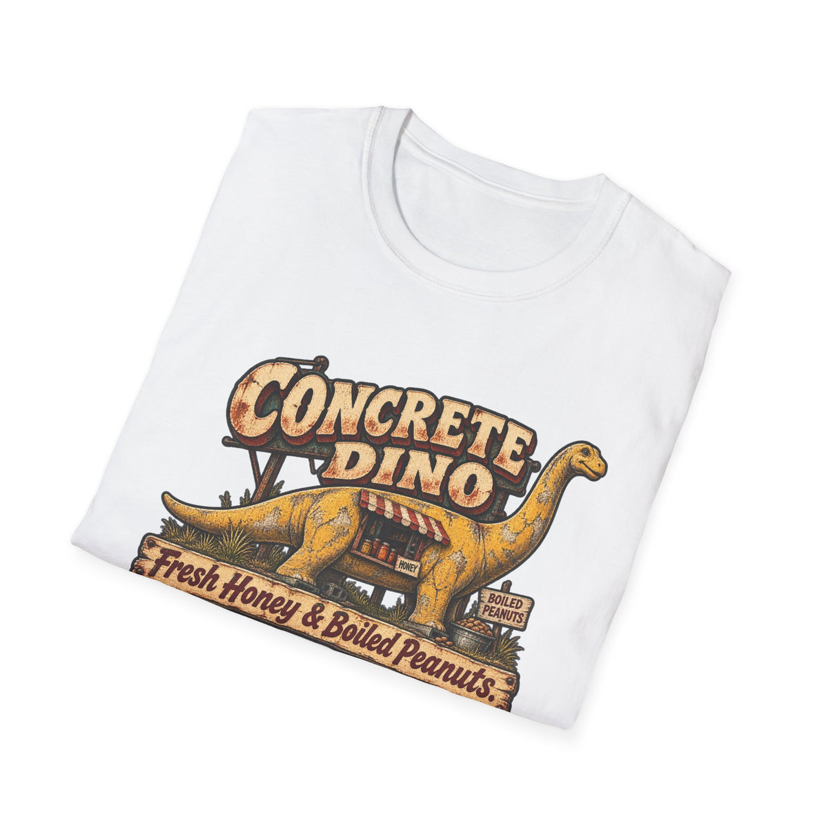 Concrete Dino T-Shirt — Roadside Dinosaur
