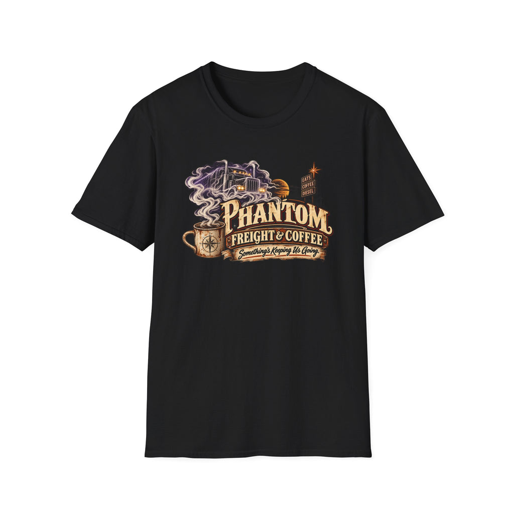 Phantom Freight & Coffee T-Shirt — Ghost Trucker