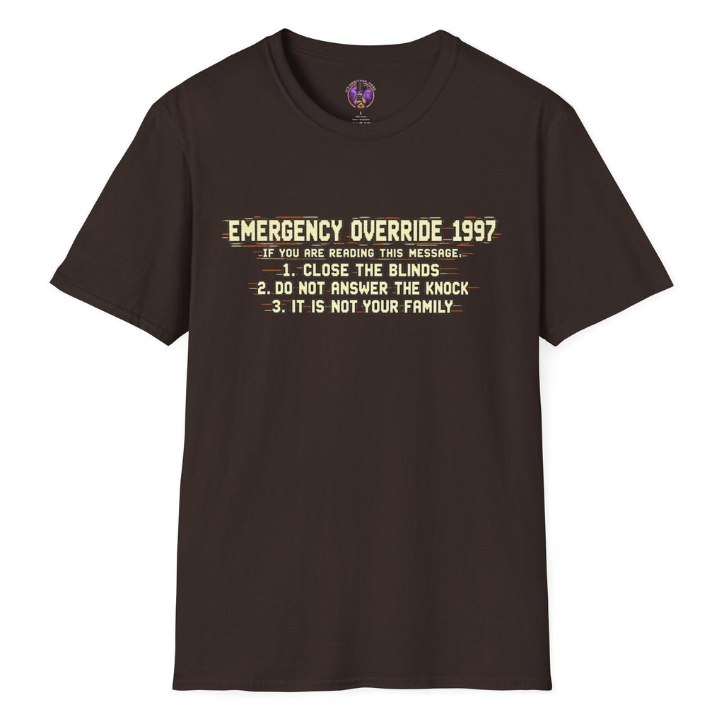 Emergency Override 1997 T-Shirt — "If You Are Reading This Message" Retro Sci‑Fi Tee