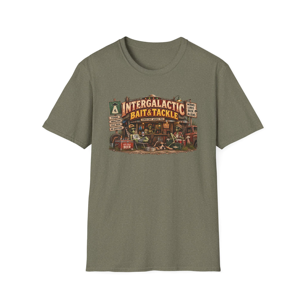 Intergalactic Bait & Tackle T-Shirt — Surreal Fishing