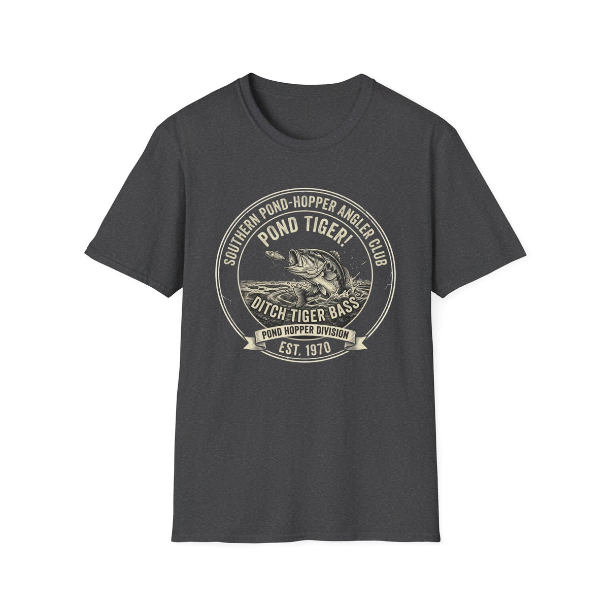 Southern Pond Hopper Angler Fishing T-Shirt | It's Heritage Hoss