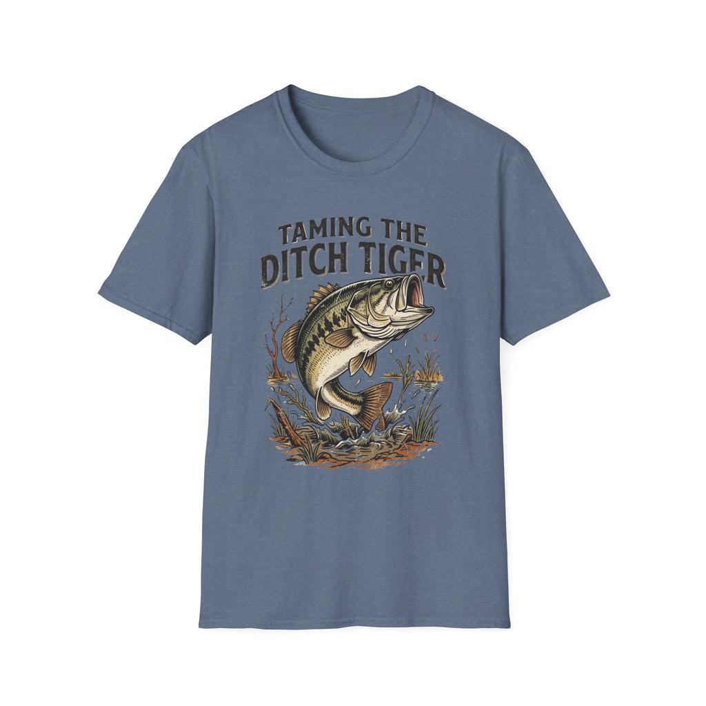 Taming the Ditch Tiger Bass T-Shirt | It's Heritage Hoss