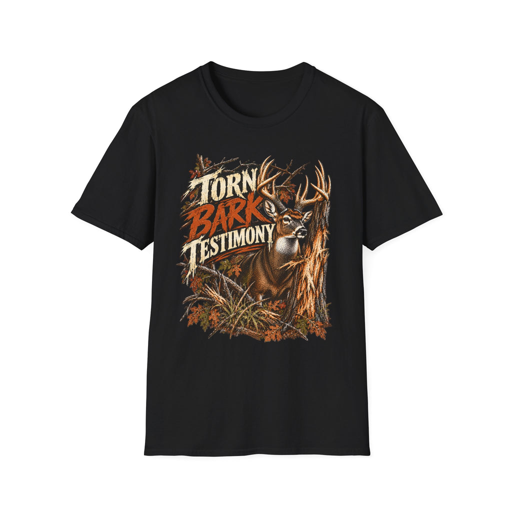 Torn Bark Testimony Whitetail Buck Rub Hunting Design