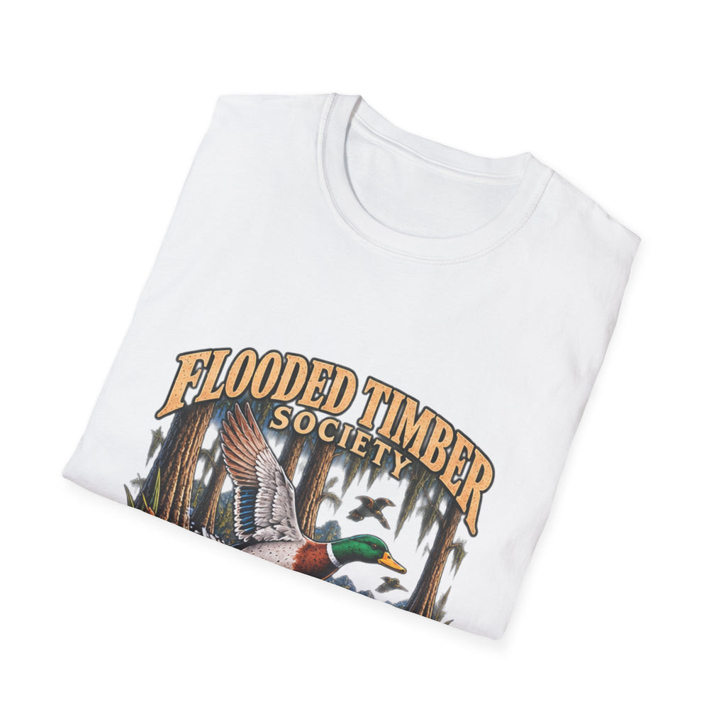 Flooded Timber Society Duck Hunting T-Shirt outdoor graphic T-shirt product image 6