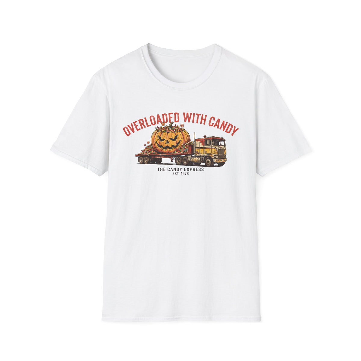 Overloaded With Candy Funny Trucker Halloween Shirt | It's Heritage Hoss