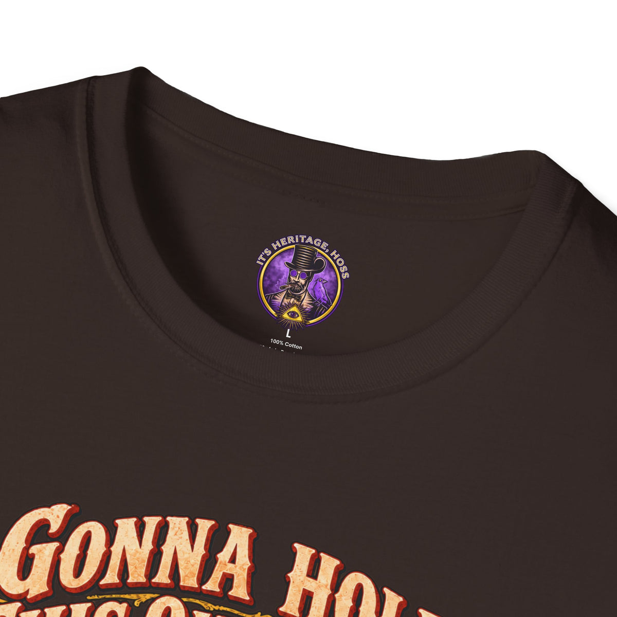 T-Shirt — "Gonna Hold This One Down 'Til The Bubbles Come Up" Rescue Dog Graphic Tee