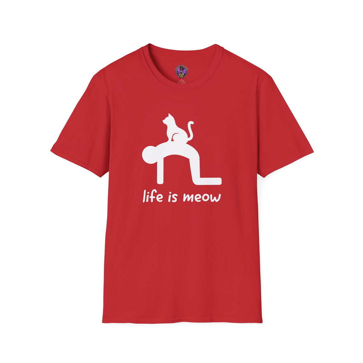 T-Shirt - Life Is Meow Cat Graphic Tee graphic T-shirt product image 3