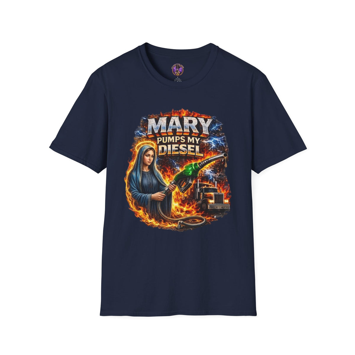 Diesel T-Shirt - "Mary Pumps My Diesel" Graphic graphic T-shirt product image 2
