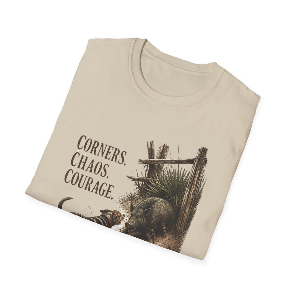 Corners Chaos Courage Catahoula Hog Dog Shirt