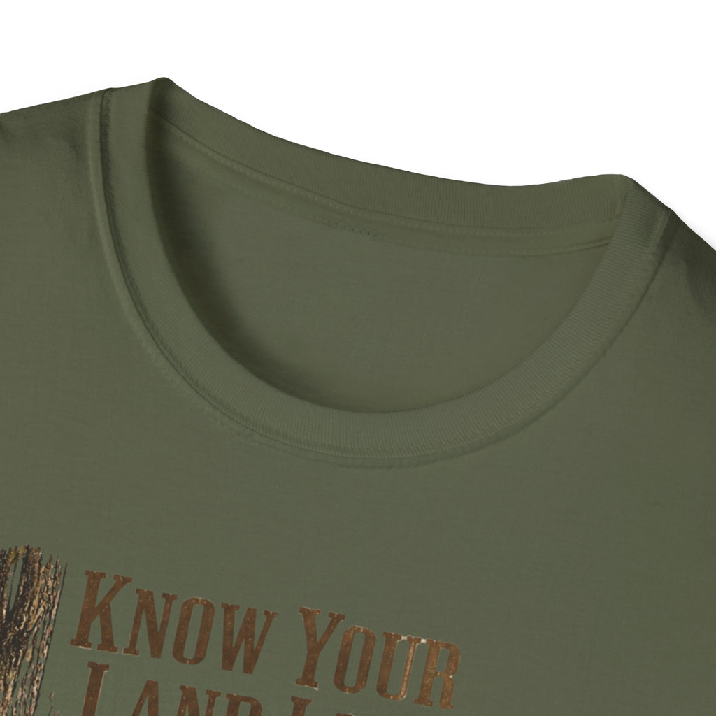 Know Your Land Lines. Cross No Fence. Hunting T-Shirt