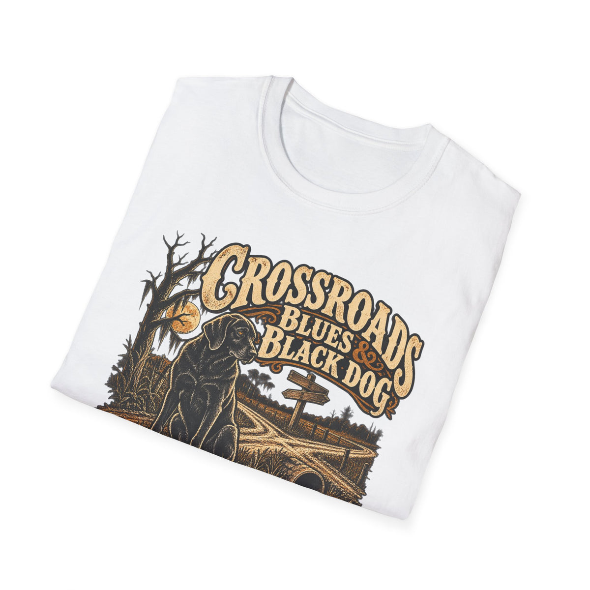 Crossroads Blues & Black Dog T-Shirt — Southern Folklore