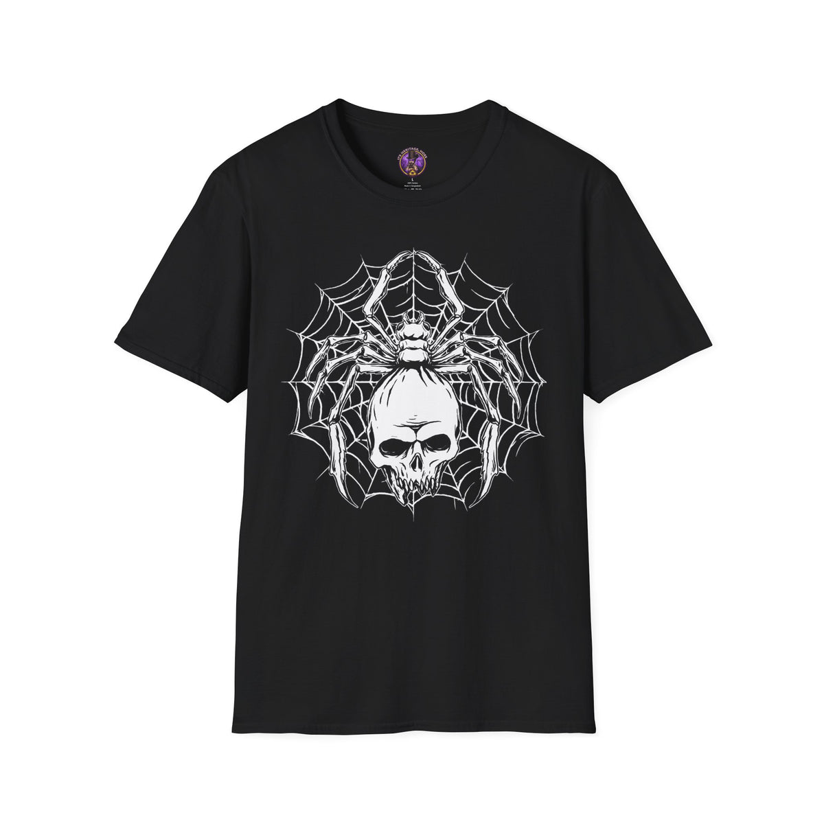 Skull & Spiderweb Graphic T-Shirt