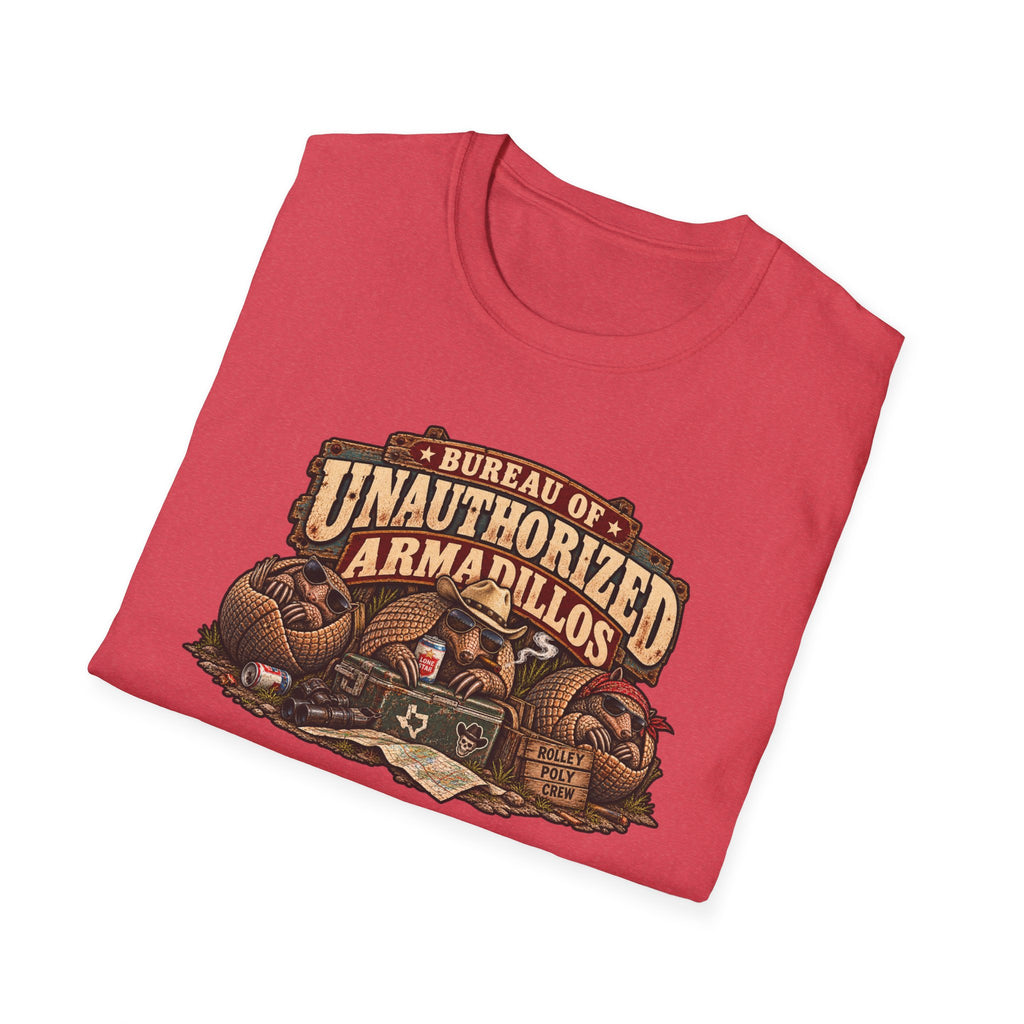 Bureau of Unauthorized Armadillos T-Shirt — Southern Wildlife Humor