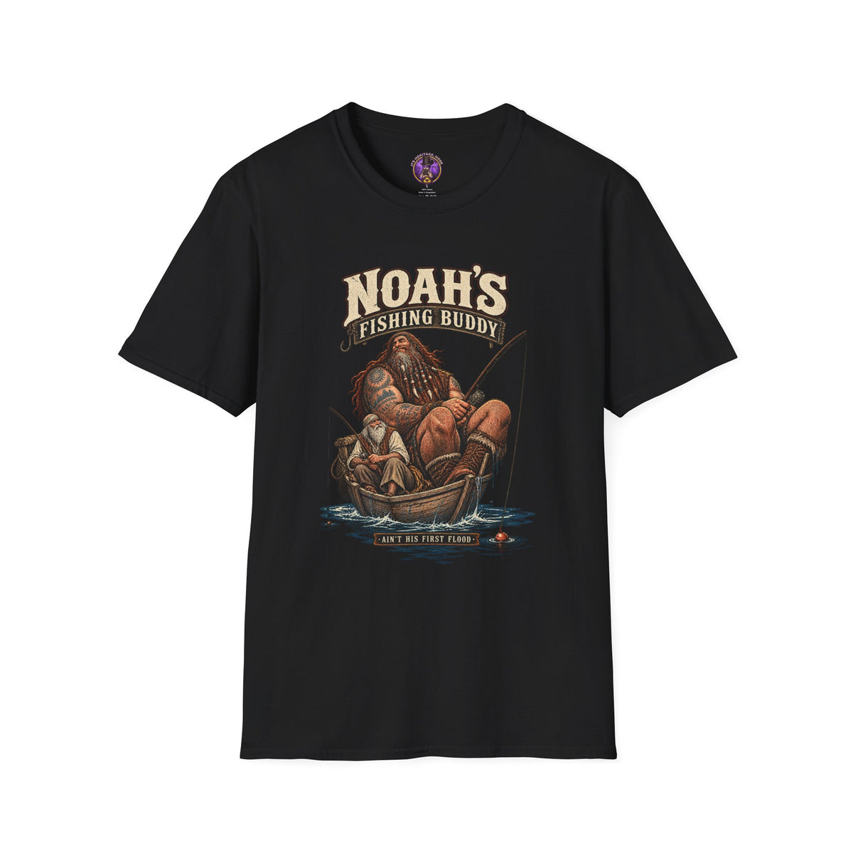 Front view of the Noah's Fishing Buddy Nephilim Shirt.