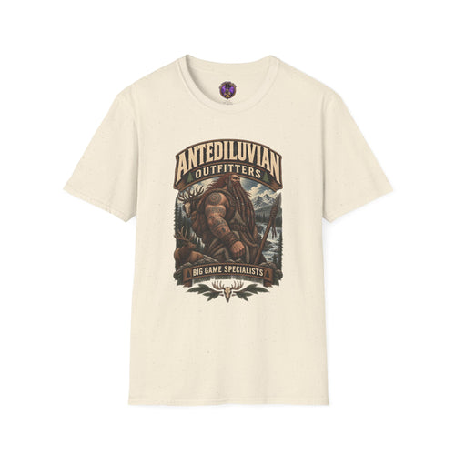 Antediluvian Outfitters T-Shirt - Big Game Hunters Retro Graphic Tee graphic T-shirt product image 2