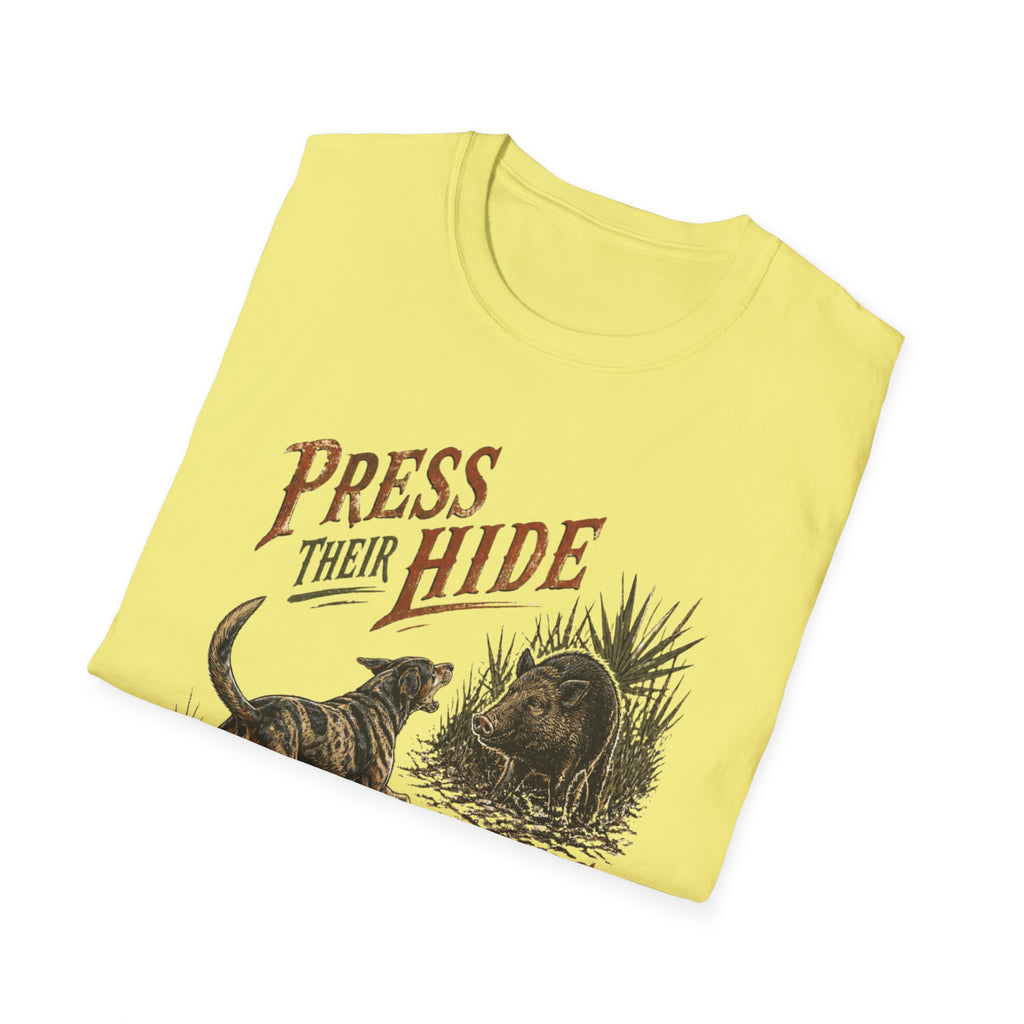 Press Their Hide Til Boss Arrives Catahoula Hog Dog Shirt