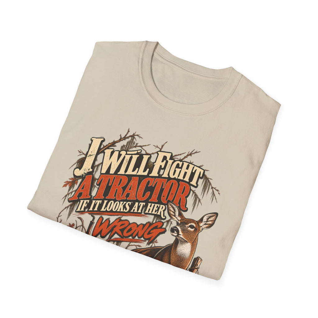 I Will Fight A Tractor Funny Rutting Whitetail Design