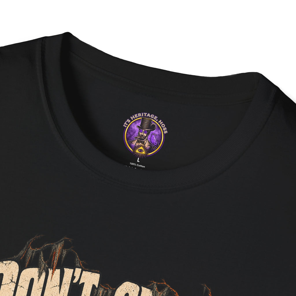 Don't Cross After Dark T-Shirt - Spooky Skull Bridge Graphic Tee graphic T-shirt product image 4