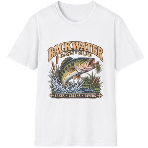 Backwater Bass Club Fishing T-Shirt outdoor graphic T-shirt product image 1