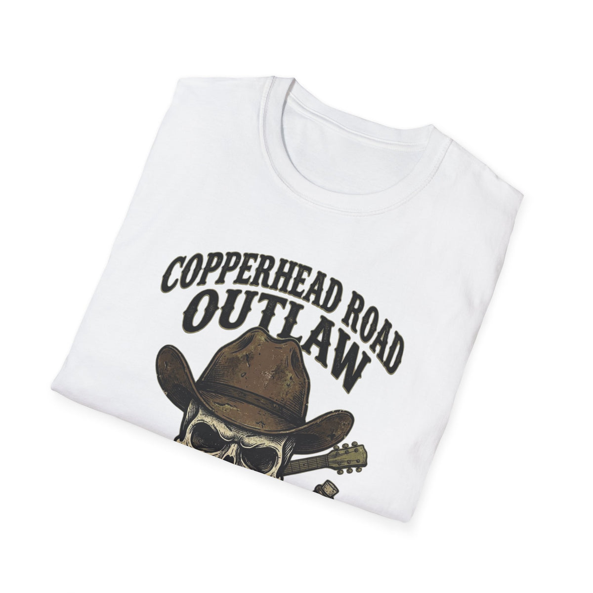Folded Copperhead Road Outlaw T-Shirt showing its front graphic.