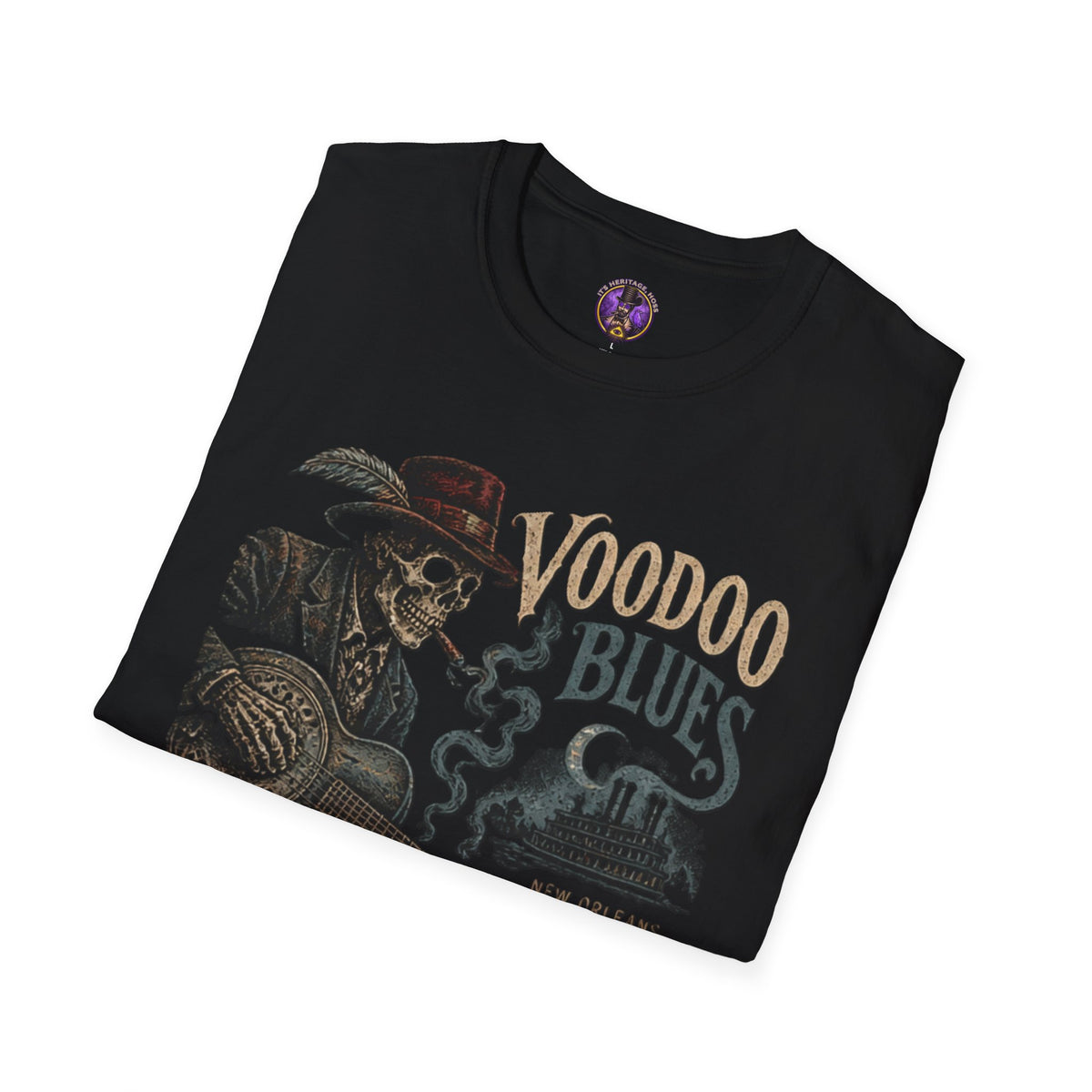 Voodoo Blues Shadow Guitarist Tee | It's Heritage Hoss