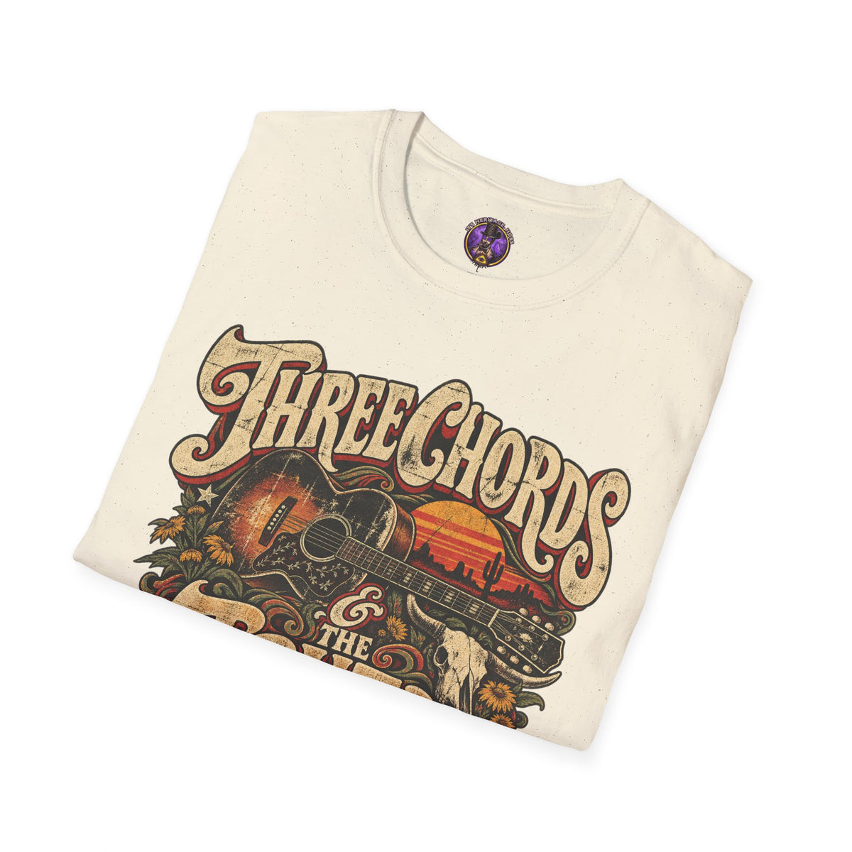 Three Chords & The Truth Guitar T-Shirt | It's Heritage Hoss
