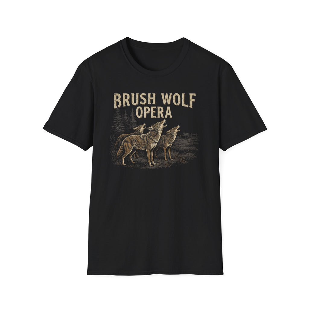 Brush Wolf Opera Coyote T-Shirt | It's Heritage Hoss