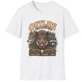 Outlaw Quadrupeds wildlife T-shirt featuring feral hog, coyote and raccoon artwork — product view 1