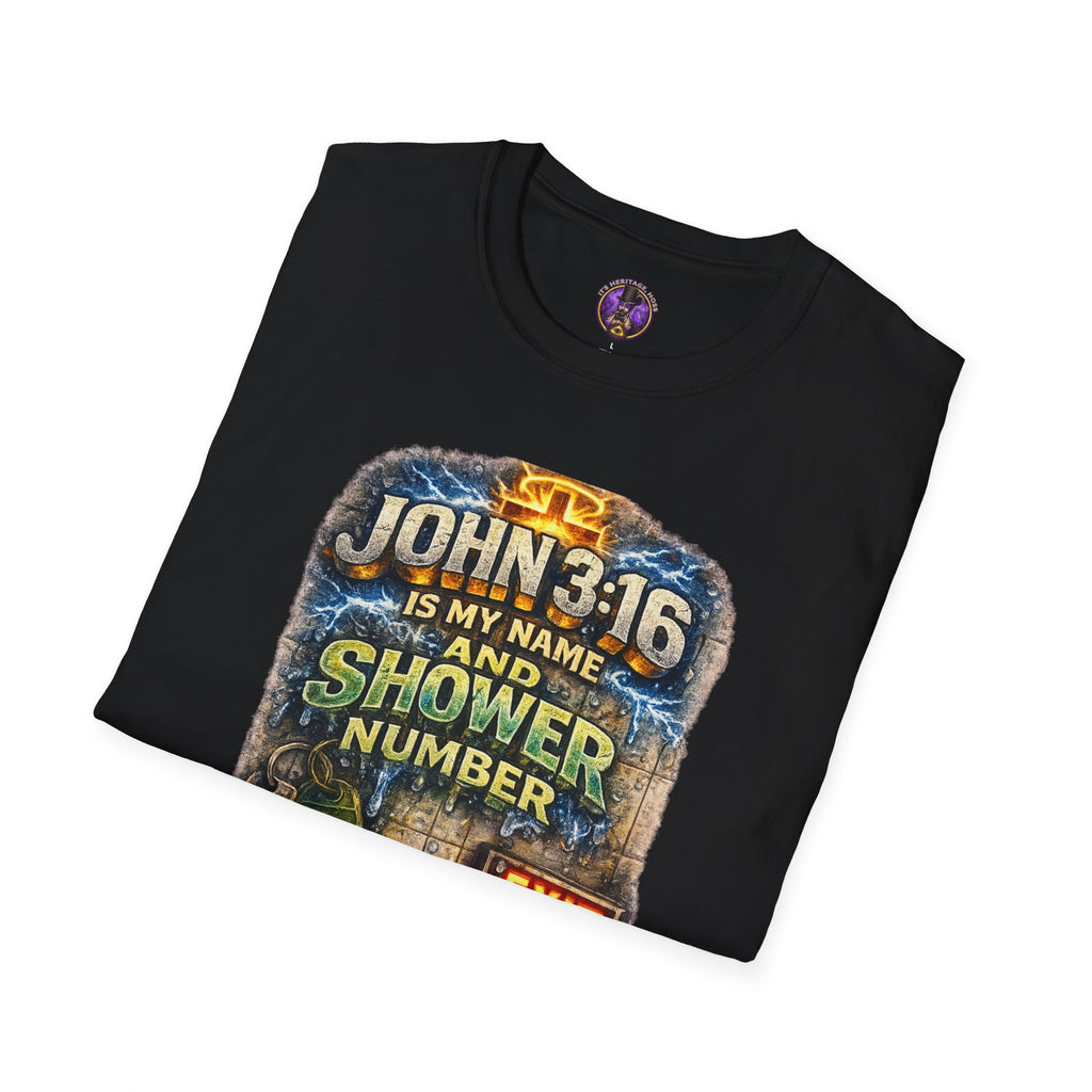 John 3:16 Shower Number Shirt | It's Heritage Hoss