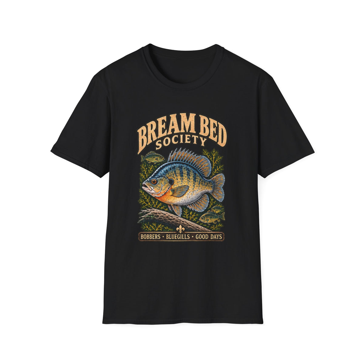 Bream Bed Society Fishing T-Shirt outdoor graphic T-shirt product image 2