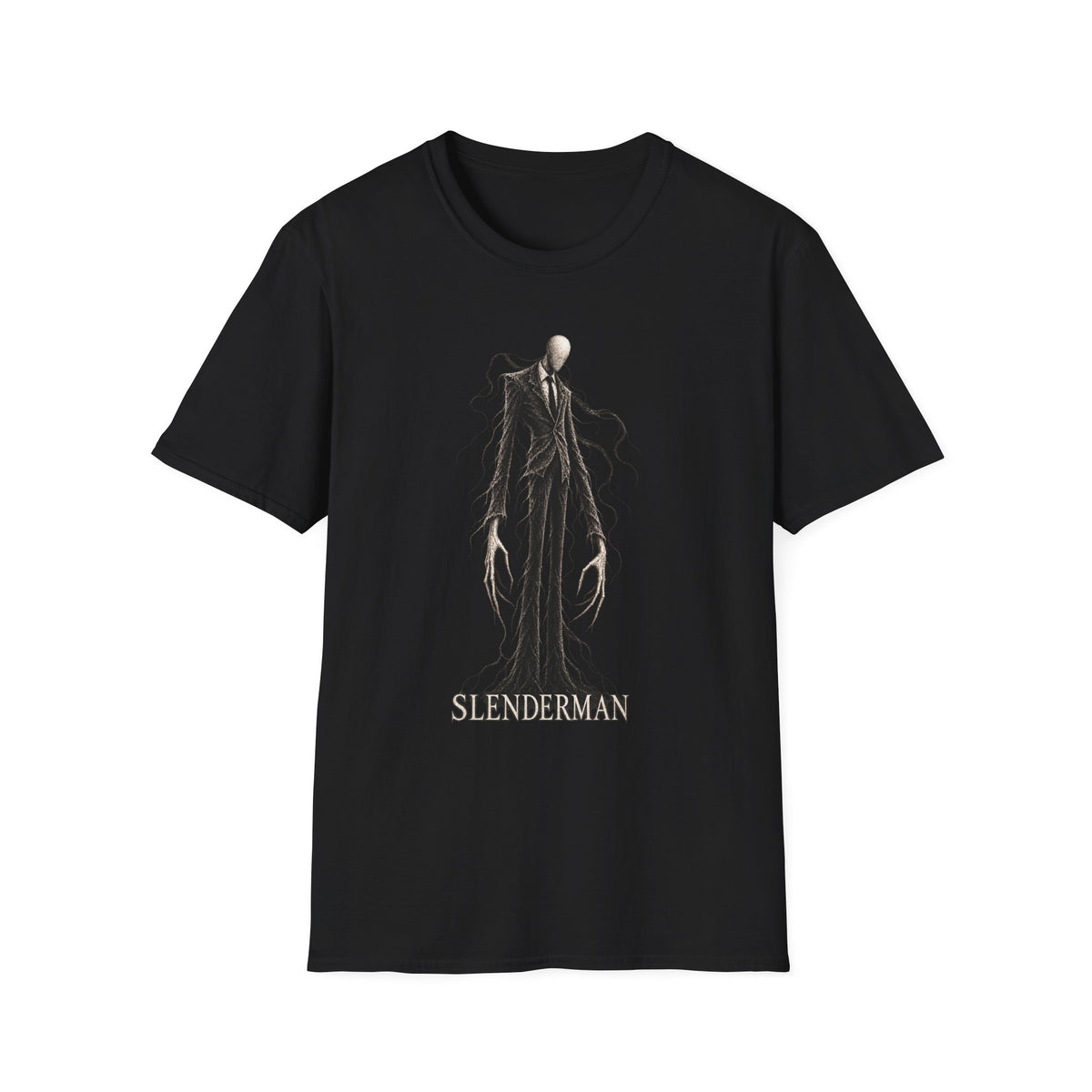 Slenderman T-Shirt | Dark Urban Legend Creature Art