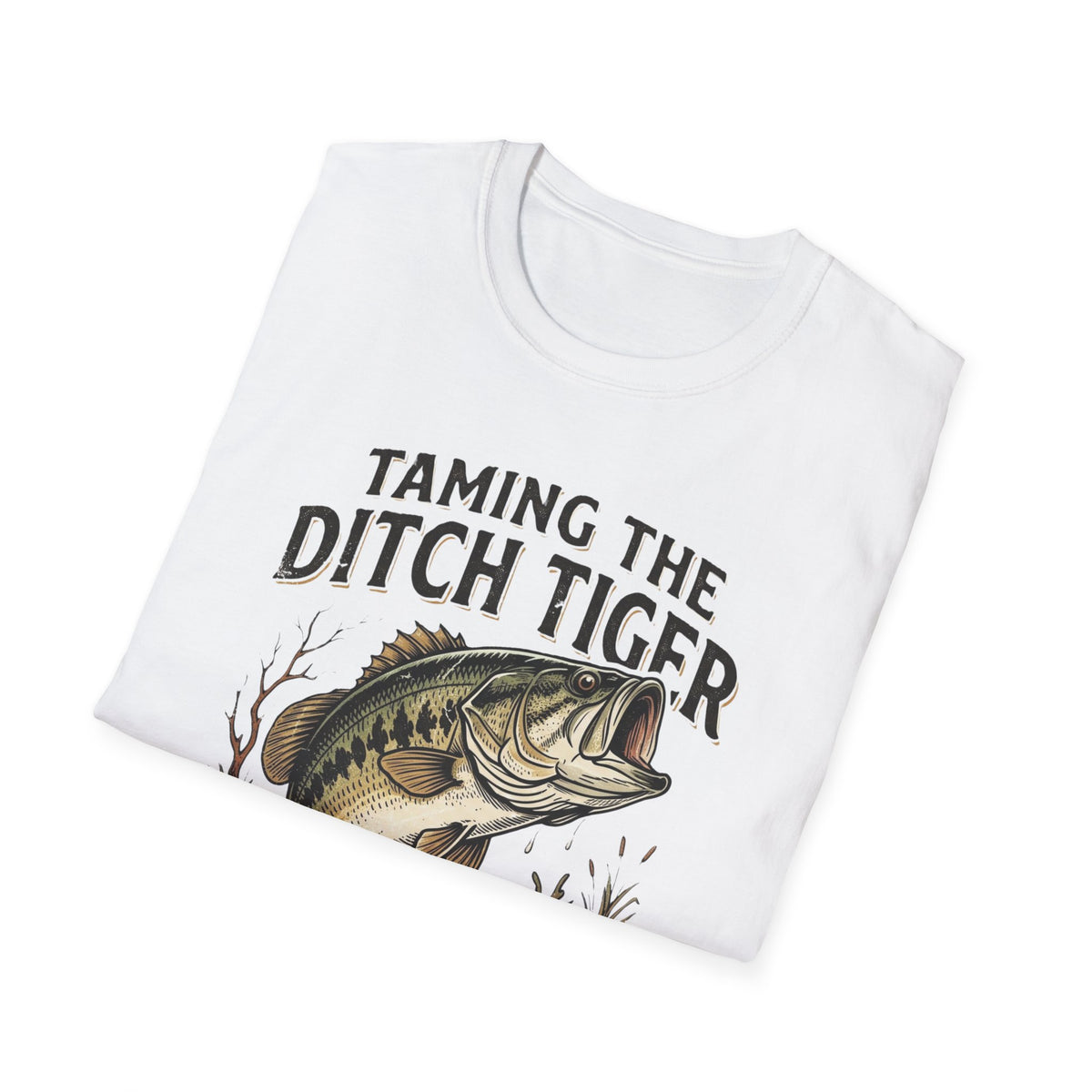 Taming the Ditch Tiger Bass T-Shirt | It's Heritage Hoss
