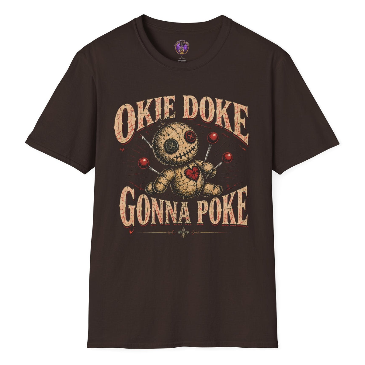 Okie Doke Gonna Poke Stitched Doll Tee | It's Heritage Hoss