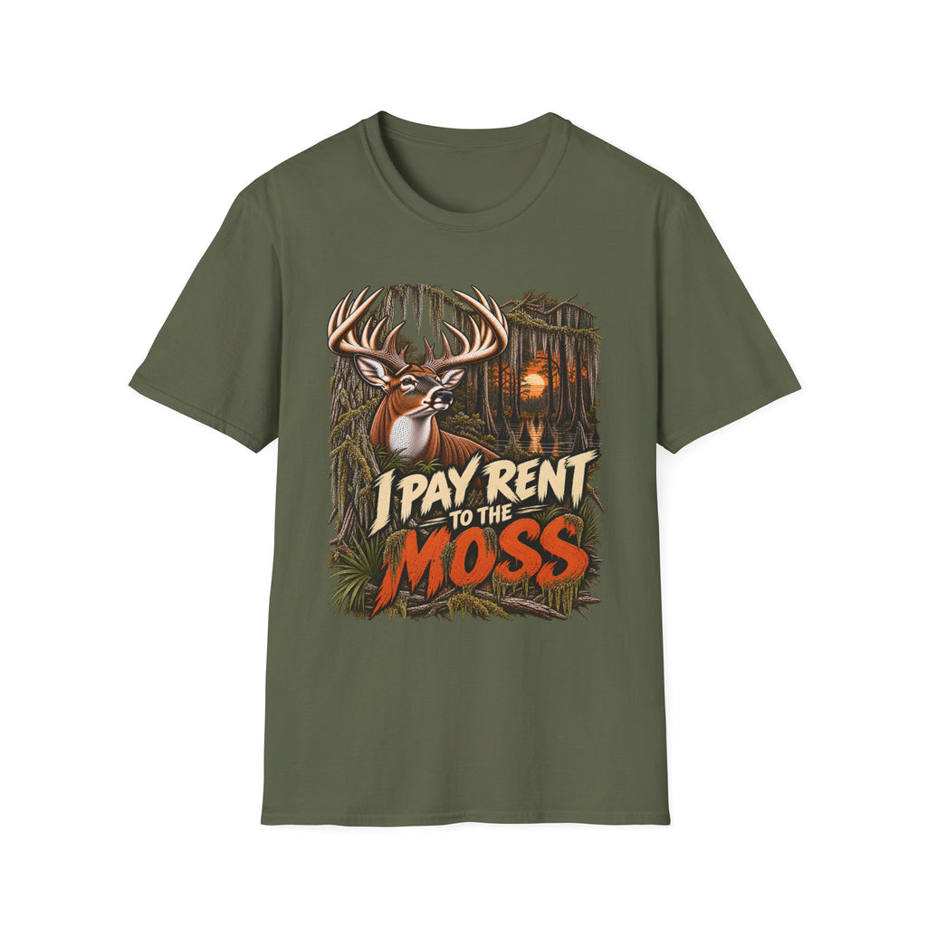 I Pay Rent To The Moss Funny Southern Whitetail Design