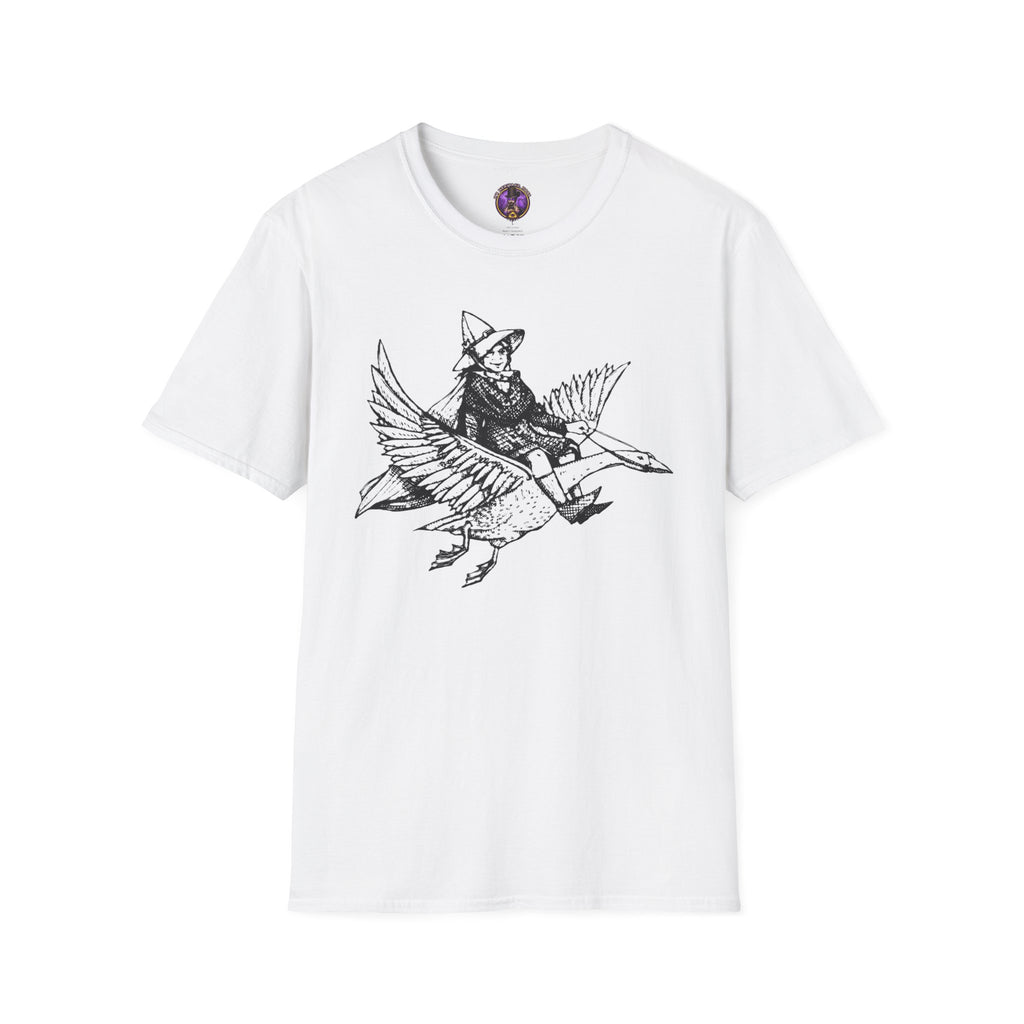Witch Riding Goose T-Shirt