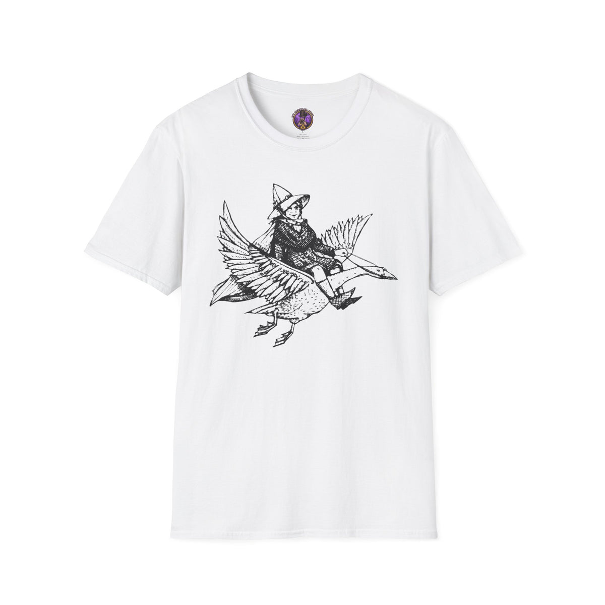 Witch Riding Goose T-Shirt