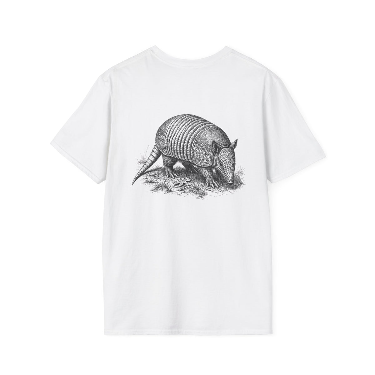 Armadillo Graphic T-Shirt — Vintage Wildlife Illustration Tee — product view 7