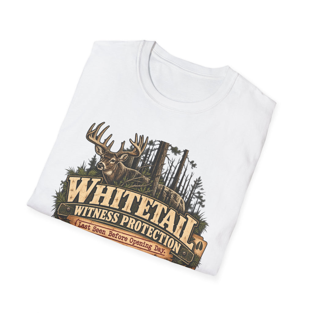 Whitetail Witness Protection T-Shirt — Deer Hunting